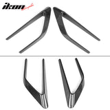 2015-2018 Benz C Class W205 JC Style Front Fender Scoops Carbon Fiber