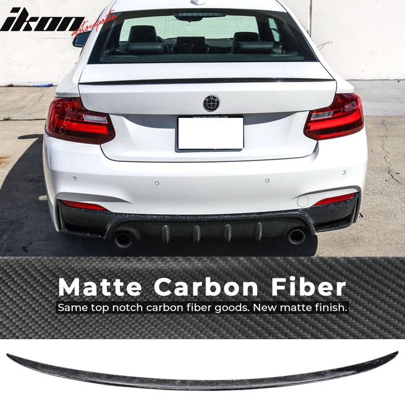 2014-2021 BMW F87 M2 F22 V Style Trunk Spoiler Lip Forged Carbon Fiber