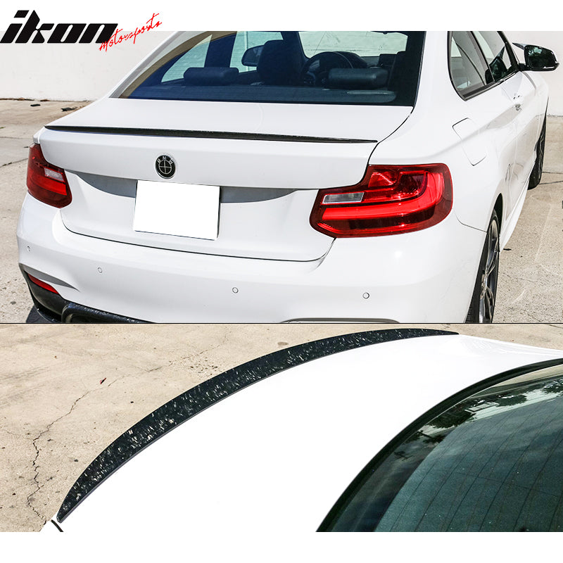 2014-2021 BMW F87 M2 F22 V Style Trunk Spoiler Lip Forged Carbon Fiber