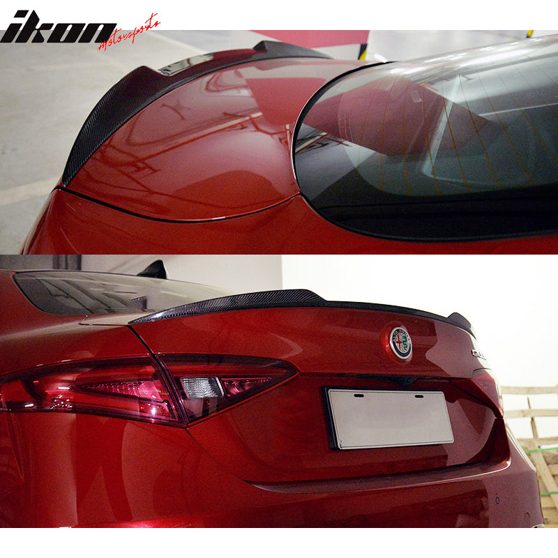 2015-2018 Alfa Romeo Giulia OE Style Rear Trunk Spoiler Carbon Fiber