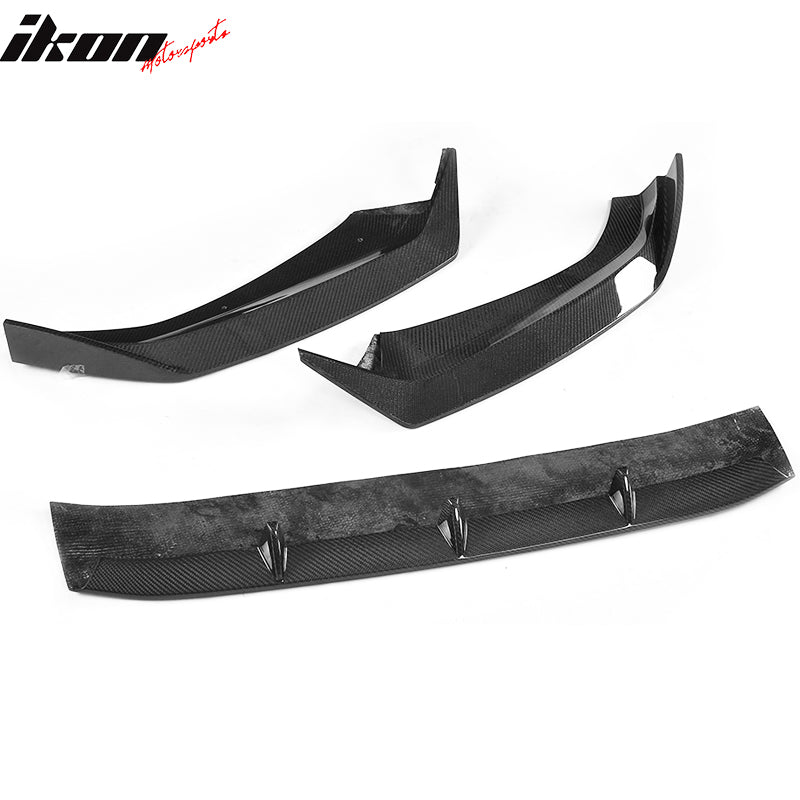 2017-2019 Audi A4 S4 B9 Sedan JC Style Front Bumper Lip Carbon Fiber