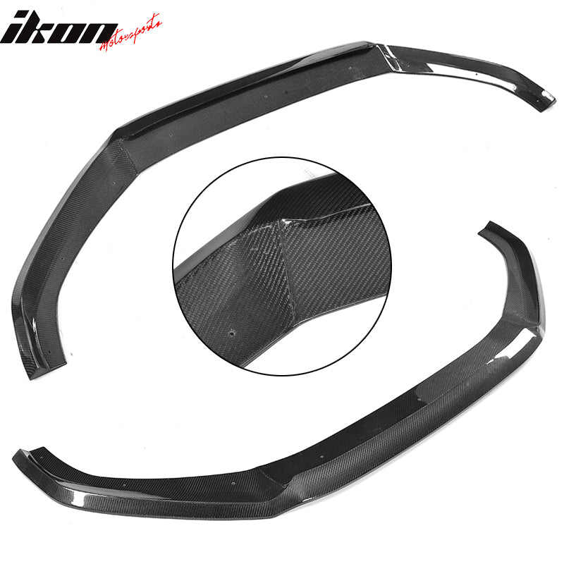 2017-2019 Audi A4 B9 Sedan JC Style Front Bumper Lip Kit Carbon Fiber