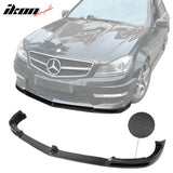 2012-2014 Mercedes Benz C Class W204 AMG V Style Front Bumper Lip Carb