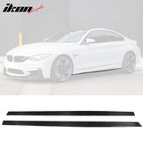 2015-2020 BMW M4 F82 F83 MP Style 2PCS Side Skirts Carbon Fiber FRP