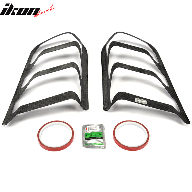 2015-2017 Ford Mustang Coupe 2PCS Tail Lights Lamp Cover Carbon Fiber
