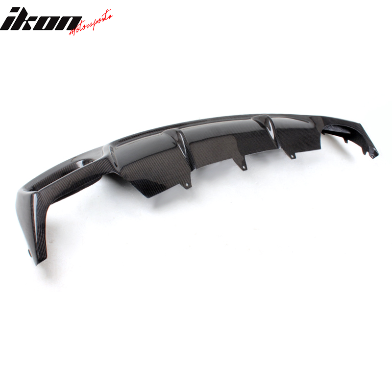 2013-2016 Audi A4 B9 Sedan R Style Rear Bumper Diffuser Carbon Fiber
