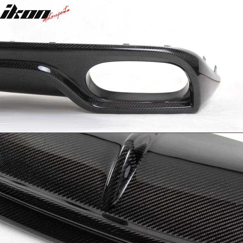 2013-2016 Audi A4 B9 Sedan R Style Rear Bumper Diffuser Carbon Fiber