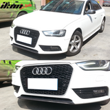 2013-2016 Audi A4 B8 Sedan OE Style Front Bumper Lip Carbon Fiber FRP