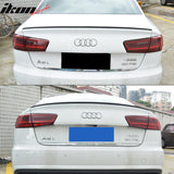 2012-2017 Audi A6 C7 Sedan S6 Style Trunk Spoiler Lip Carbon Fiber FRP