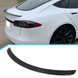 2012-2025 Tesla Model S OE Style Rear Trunk Spoiler Carbon Fiber FRP
