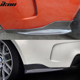 2011-2012 BMW 1 Series M E82 R Style Rear Lip Splitters Carbon Fiber
