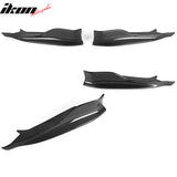 2011-2012 BMW 1 Series M E82 R Style Rear Lip Splitters Carbon Fiber