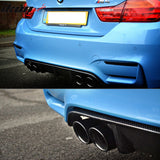 2015-2020 BMW F82 M4 Coupe P Style Rear Bumper Diffuser Carbon Fiber
