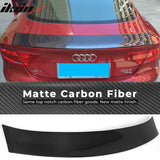 2012-2018 Audi A7 S7 RS7 Sedan OE Style Trunk Spoiler Lip Carbon Fiber