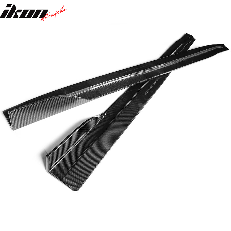 2008-2013 Infiniti G37 V36 Coupe JC Style 2PC Side Skirts Carbon Fiber