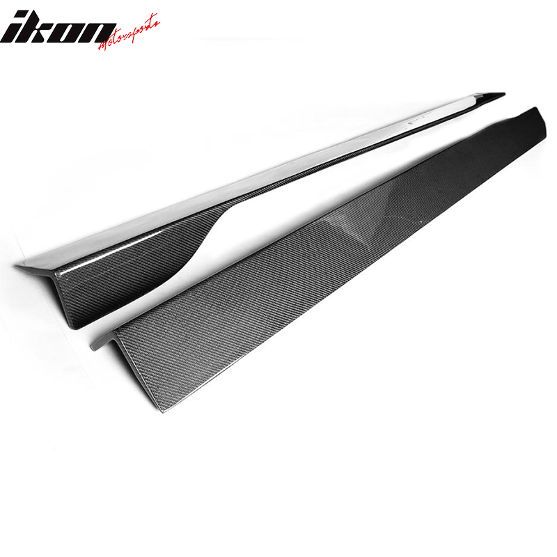 2008-2013 Infiniti G37 V36 Coupe JC Style 2PC Side Skirts Carbon Fiber