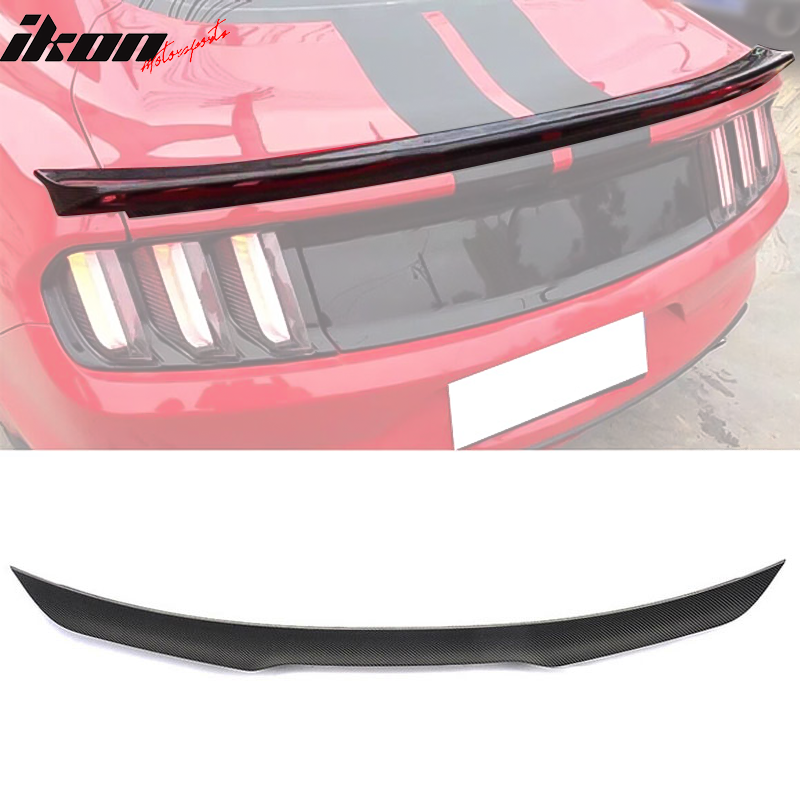 2015-2023 Ford Mustang Coupe GT Style Rear Trunk Spoiler Carbon Fiber