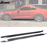 2015-2023 Ford Mustang S550 Coupe JC Style Side Skirts Carbon Fiber