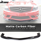 2008-2011 Benz C Class W204 GH Style Front Bumper Lip Carbon Fiber