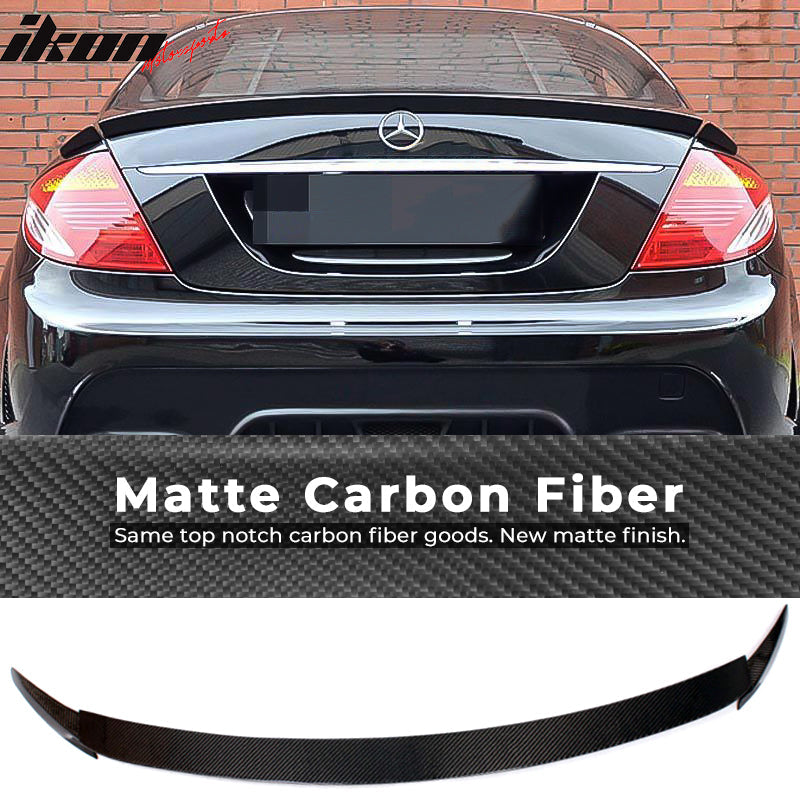 2009-2012 Mercedes CL Class W216 B Style Trunk Spoiler Carbon Fiber