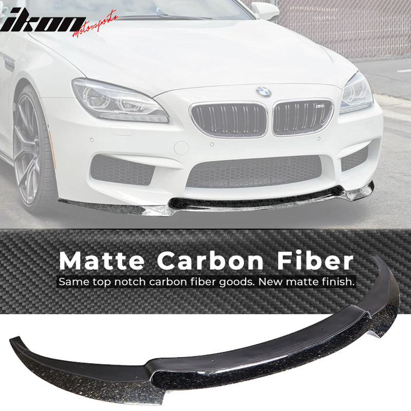 2012-2017 BMW F06 M6 V Style Front Bumper Lip Forged Carbon Fiber