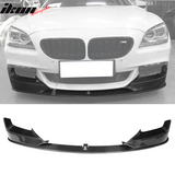 2012-2017 BMW 6 Series F12 F13 P Style Front Bumper Lip Carbon Fiber