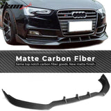 2013-2017 Audi S5 Facelift B8 JC Style Front Bumper Lip Carbon Fiber
