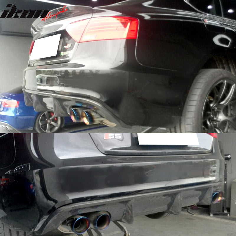 2013-2017 Audi S5 B8.5 OE Style Rear Bumper Diffuser Carbon Fiber FRP