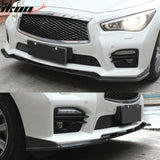 2014-2017 Infiniti Q50 V37 ST Style Front Bumper Lip Carbon Fiber FRP
