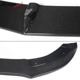 2015-2018 Benz W205 C Class PSM Style Front Bumper Lip Carbon Fiber