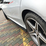 2015-2018 Benz C Class W205 AMG S Style 2PCS Side Skirts Carbon Fiber