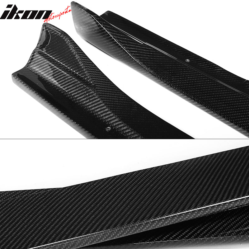 2015-2018 Benz C Class W205 AMG S Style 2PCS Side Skirts Carbon Fiber