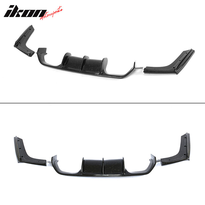 2015-2020 BMW M3 F80 M4 F82 V Rear Bumper Diffuser Forged Carbon Fiber