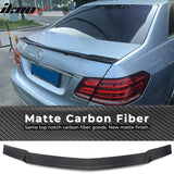 2010-2016 Benz E Class W212 Sedan RT Style Trunk Spoiler Carbon Fiber