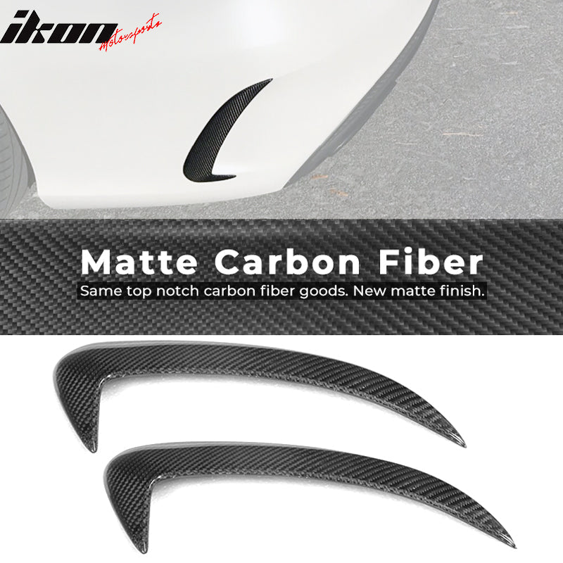 2015-2018 Benz C Class W205 JC Rear Bumper Vents Spoiler Carbon Fiber