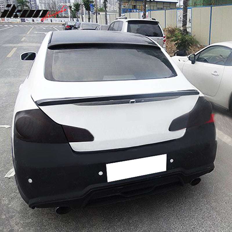 2007-2015 Infiniti G35 G25 G37 Q40 VIP Style Roof Spoiler Carbon Fiber
