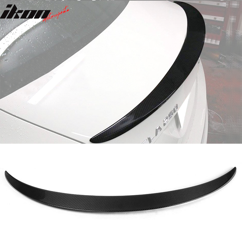 2013-2018 Benz C117 W117 CLA Class P Style Trunk Spoiler Carbon Fiber