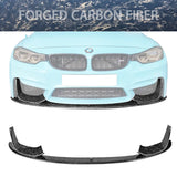 2015-2020 BMW M3 F80 M4 F82 F83 P Front Bumper Lip Forged Carbon Fiber