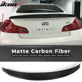 2007-2015 Infiniti G35 G25 G37 Q40 JDM Rear Trunk Spoiler Carbon Fiber