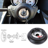 350mm Suede Steering Wheel + Short Hub Adapter for 83-04 Ford Mustang / 89-92 Ford Ranger