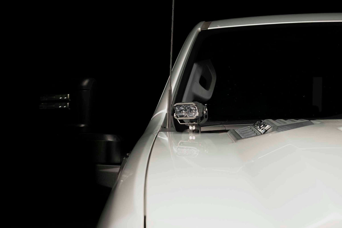 Morimoto 2Banger Ditch Light Kit: 20-24 Silverado HD