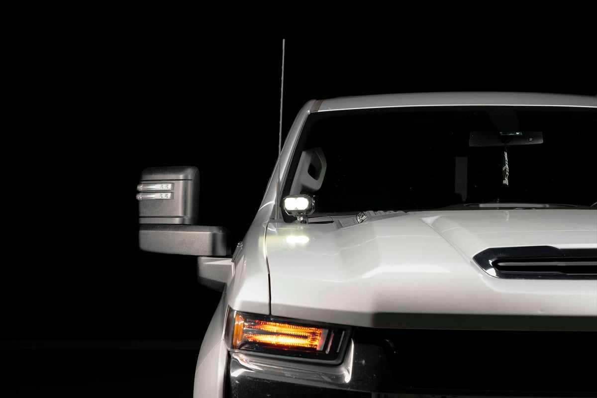Morimoto 2Banger Ditch Light Kit: 20-24 Silverado HD