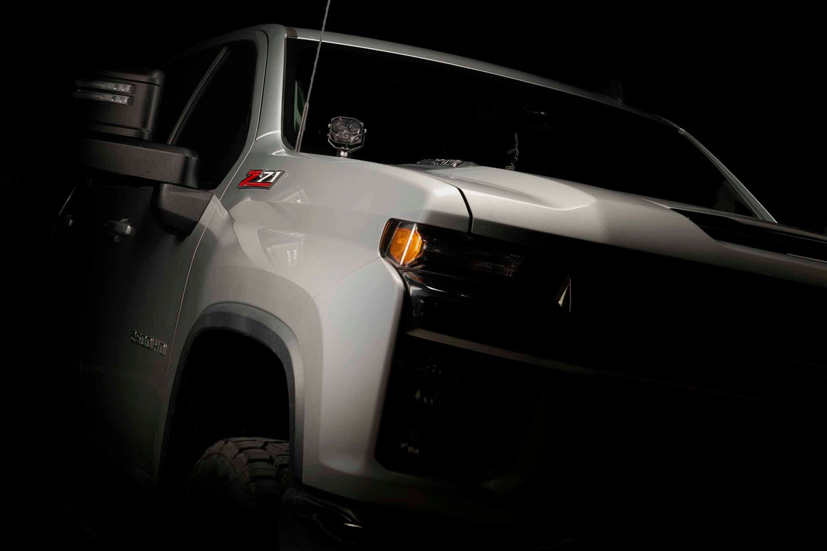 Morimoto 4Banger Ditch Light Kit: 20-24 Silverado HD