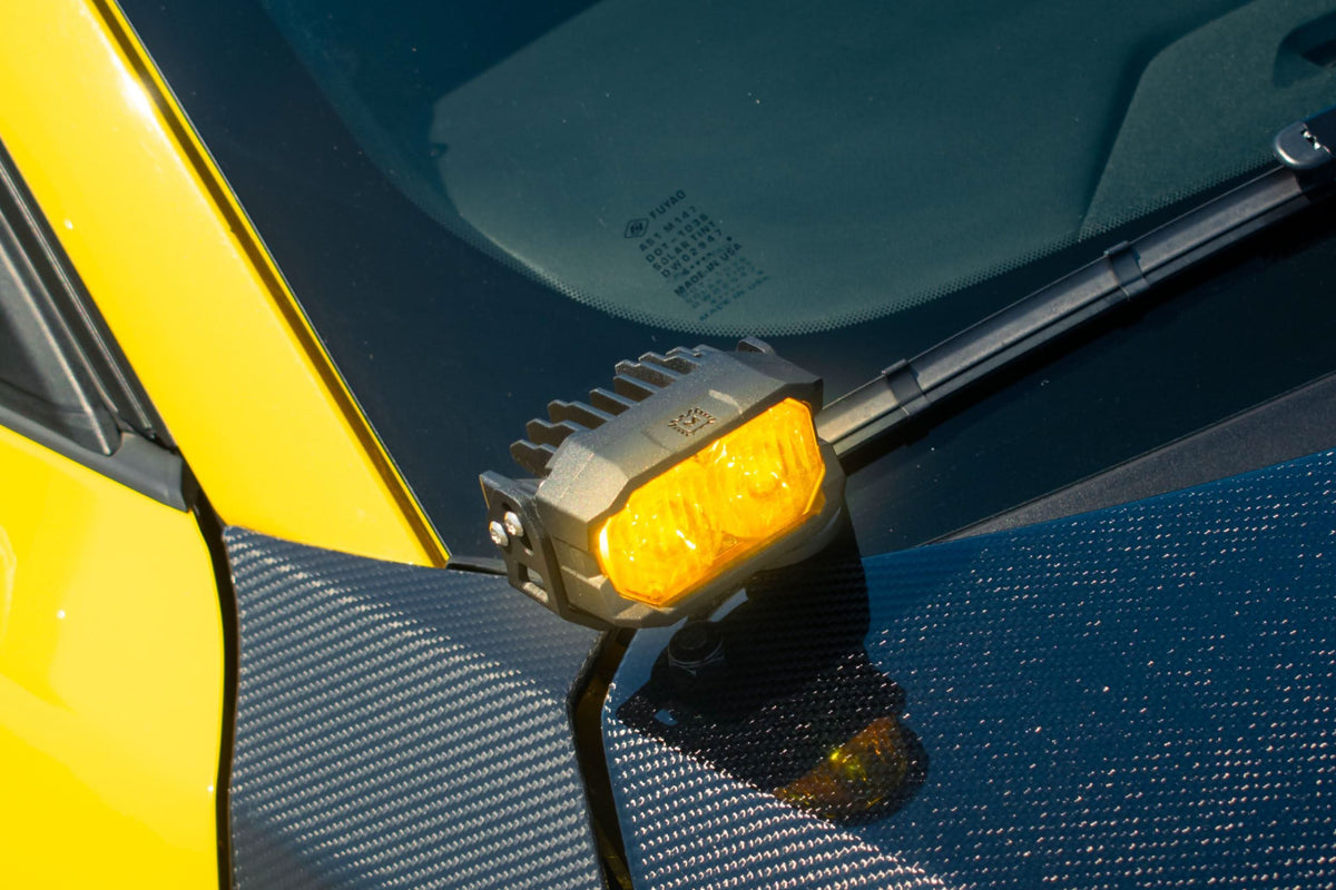 Morimoto 2Banger Ditch Light Kit: 24-26 Ford Mustang