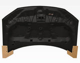 2013-2015 Honda Civic 4 doors OEM Style Carbon Fiber Black Hood