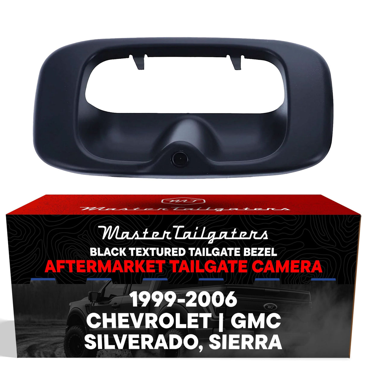 Chevrolet Silverado/GMC Sierra (1999-2006) Black Replacement Tailgate Bezel with Backup Camera