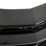 2017-2025 Chevy Camaro ZL1 Black Panther 1PC Full Gloss Carbon Fiber Track Package Front Bumper Conversion