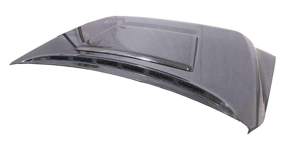 2014-2021 Toyota Tundra 4 doors 2 doors TECHNO R Style Carbon Fiber Black Hood