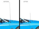 Speedform Fixed Black Antenna; 14-Inch (94-04 Mustang)