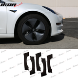 2017-2023 Tesla Model 3 Gloss Black Chrome Delete Vinyl Kit Wheel Rim